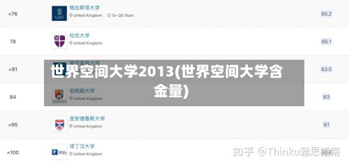 世界空间大学2013(世界空间大学含金量)-第2张图片