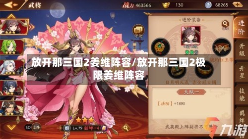 放开那三国2姜维阵容/放开那三国2极限姜维阵容-第2张图片