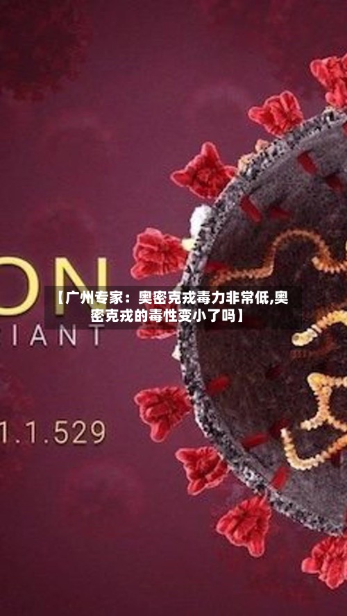 【广州专家:奥密克戎毒力非常低,奥密克戎的毒性变小了吗】-第3张图片