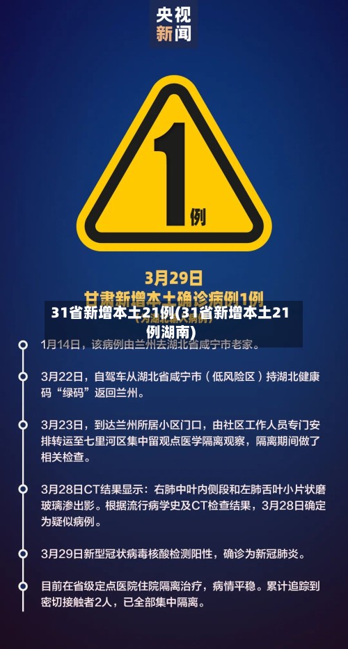 31省新增本土21例(31省新增本土21例湖南)-第2张图片