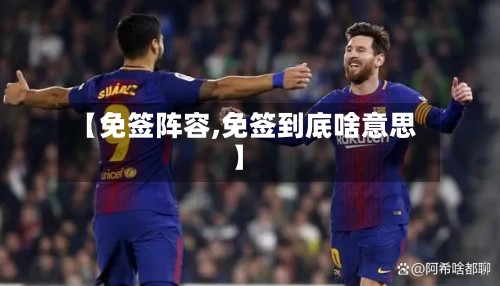 【免签阵容,免签到底啥意思】-第2张图片