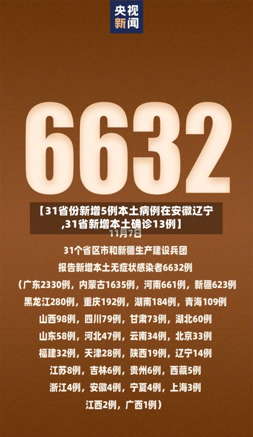 【31省份新增5例本土病例在安徽辽宁,31省新增本土确诊13例】-第3张图片