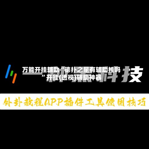 万能开挂辅助“德扑之星有辅助挂吗	”开挂(透视)辅助神器-第2张图片