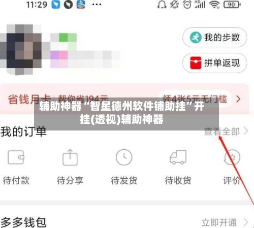 辅助神器“智星德州软件铺助挂”开挂(透视)辅助神器