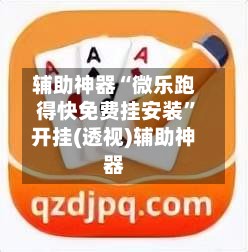 辅助神器“微乐跑得快免费挂安装”开挂(透视)辅助神器-第2张图片