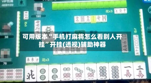 可用版本“手机打麻将怎么看别人开挂	”开挂(透视)辅助神器-第2张图片
