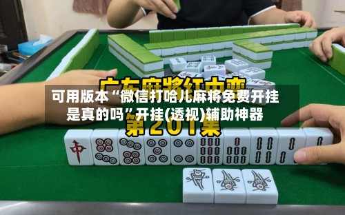 可用版本“微信打哈儿麻将免费开挂是真的吗”开挂(透视)辅助神器-第3张图片
