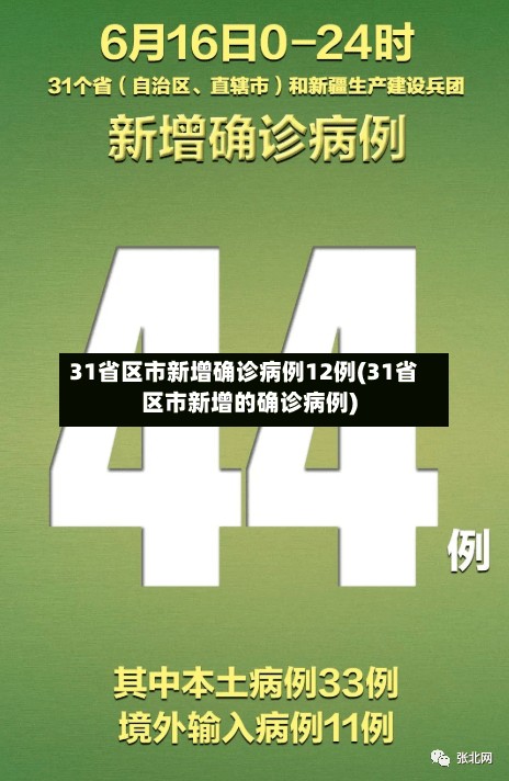 31省区市新增确诊病例12例(31省区市新增的确诊病例)