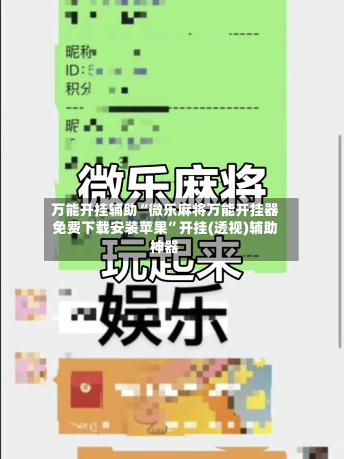 万能开挂辅助“微乐麻将万能开挂器免费下载安装苹果”开挂(透视)辅助神器-第2张图片