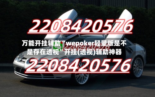 万能开挂辅助“wepoker轻量版是不是存在透视”开挂(透视)辅助神器-第3张图片