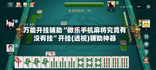 万能开挂辅助“微乐手机麻将究竟有没有挂”开挂(透视)辅助神器-第2张图片