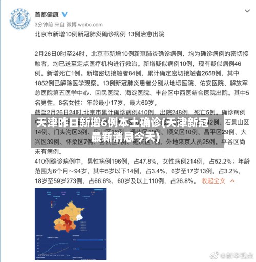 天津昨日新增6例本土确诊(天津新冠最新消息今天)