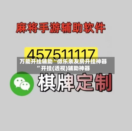 万能开挂辅助“微乐亲友房开挂神器”开挂(透视)辅助神器-第2张图片