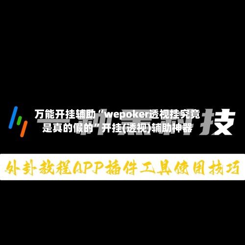 万能开挂辅助“wepoker透视挂究竟是真的假的”开挂(透视)辅助神器-第2张图片